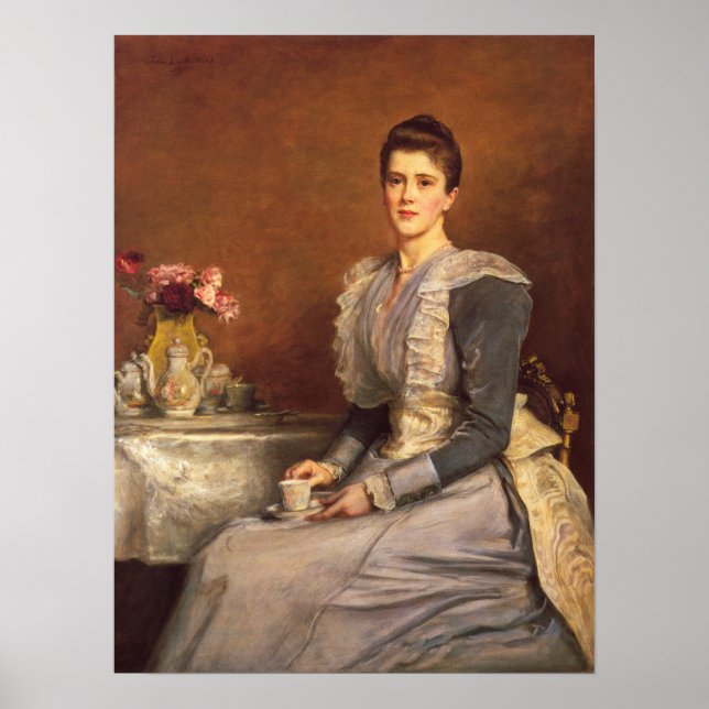 Poster Millais - Mary Chamberlain 1891 (Frente)