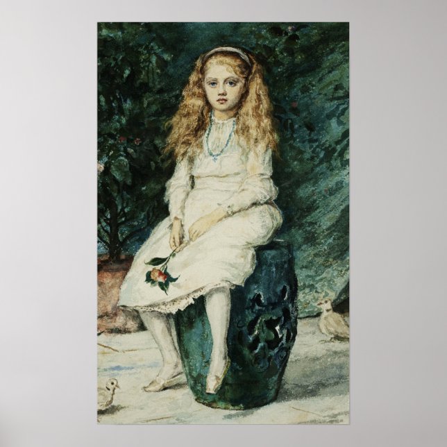 Poster Millais - Nina Lehmann (Lady Campbell) com 9 anos (Frente)