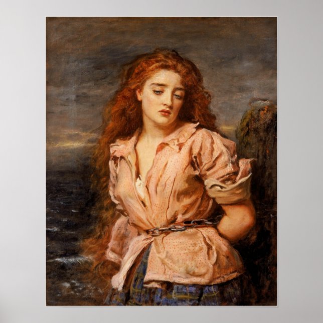 Poster Millais - O Mártir do Solway 1871 (Frente)