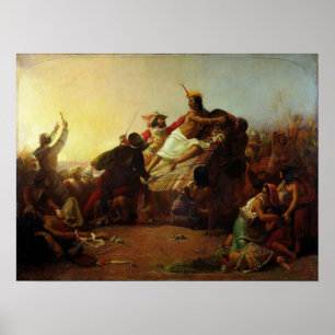 Poster Millais - Pizarro Agarrando O Inca Do Peru