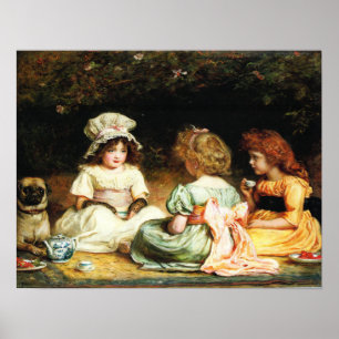 Poster Millais - Tarde Tea 1889