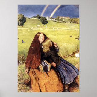 Poster Millais - The Blind Girl 1856