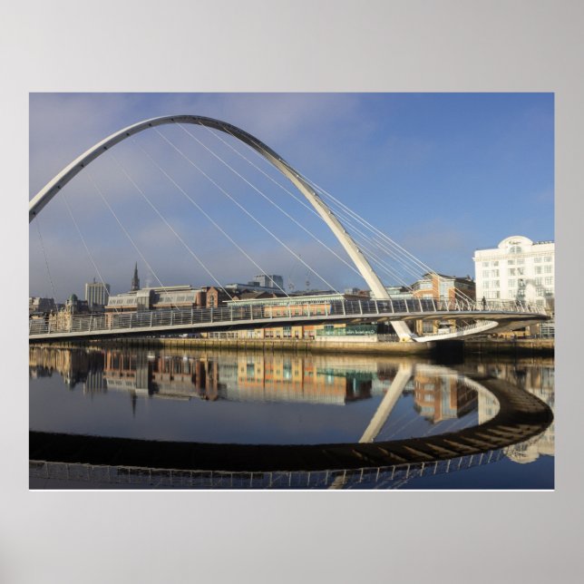 Poster Millennium Bridge, Gateshead, Uk (Frente)