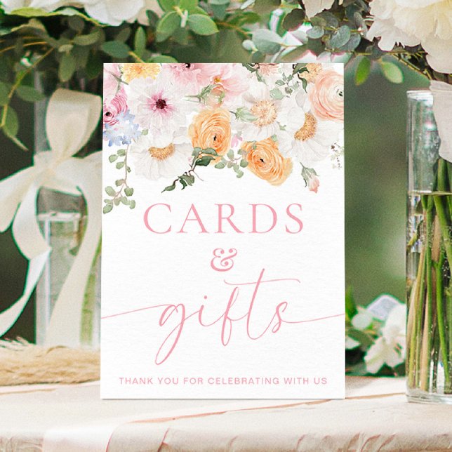 Poster Millie Floral Cards and Gifts Sinal (Cards and Gifts Sign Millie Floral )