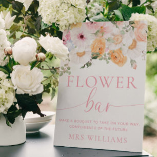 Poster Millie Floral Flower Bar Sinal