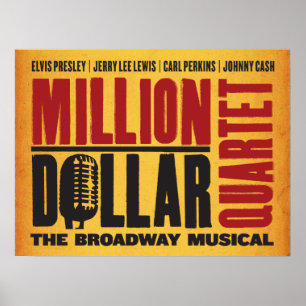 Póster Million Dollar Quartet Logo
