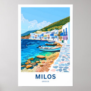 Poster Milos Grécia Travel Print
