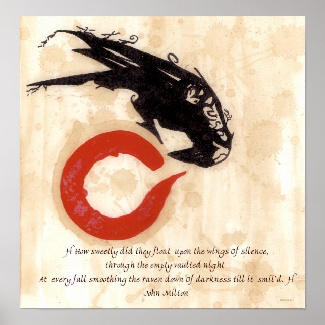 Póster Milton Raven Quote (Frente)