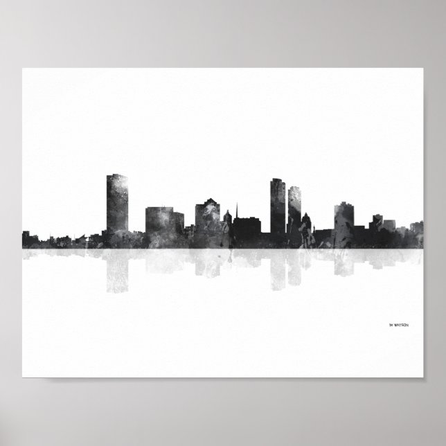 POSTER MILWAUKEE, WISCONSON SKYLINE (Frente)