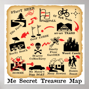POSTER MIM MAPA SECRETO DO TESOURO