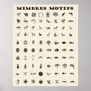 Póster Mimbres Motifs