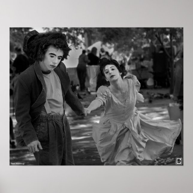 poster "Mimes in the Plaza" por Rick Waldroup (Frente)