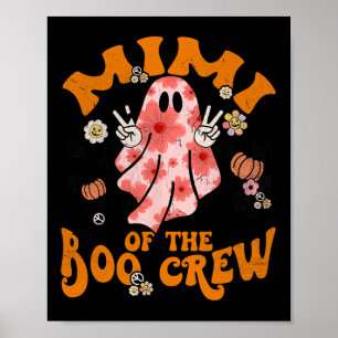 Poster Mimi Boo Crew Groovy Matching Family Halloween Men