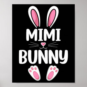 Poster Mimi Bunny Família Combinada Mimi Dia de Páscoa