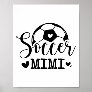 Poster Mimi de futebol divertido jogador de futebol