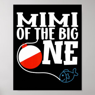 Poster Mimi Do Grande Garoto De Pesca Do Primeiro Anivers