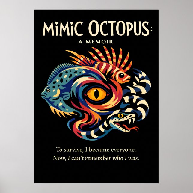 Poster Mimic Octopus Identity Metaphor Art (Frente)