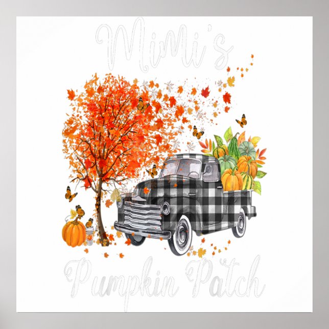 Poster Mimis Pumpkin Patch Truck Art, Mimi Happy (Frente)