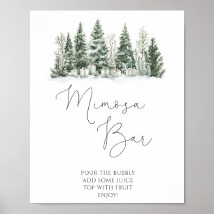 Poster Mimosa Chá de panela De Neve Apaixonada