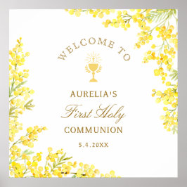 Poster Mimosa First Communion Welcome