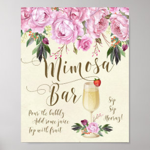 Póster Mimosa - Sinal de Casamento Bar Lilac - Púrpura