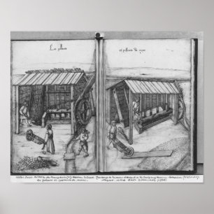 Póster Mina de prata de Croix-auxiliar-Minas do La,