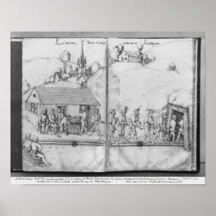 Póster Mina de prata de Croix-auxiliar-Minas do La,