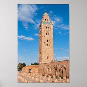 Poster Minarete da Mesquita Koutoubia - Marraquexe