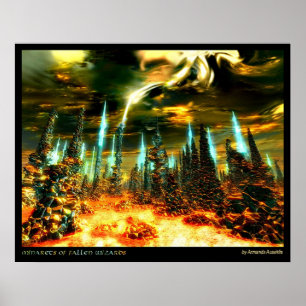 Póster Minaretes de feiticeiros caídos