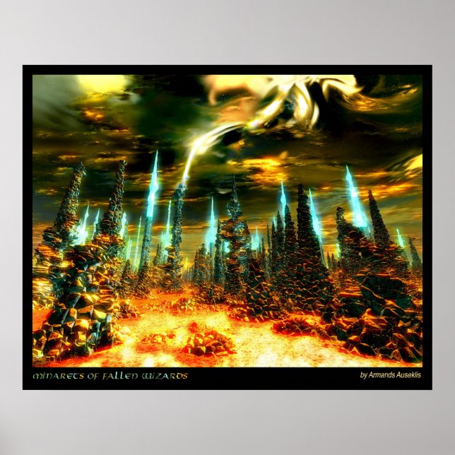 Póster Minaretes dos Assistentes Falecidos (Frente)