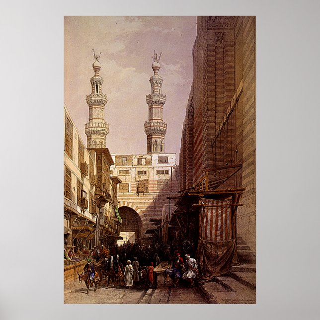 Poster Minaretes e Entrada de Metwaley Roberts/Haghe Art (Frente)