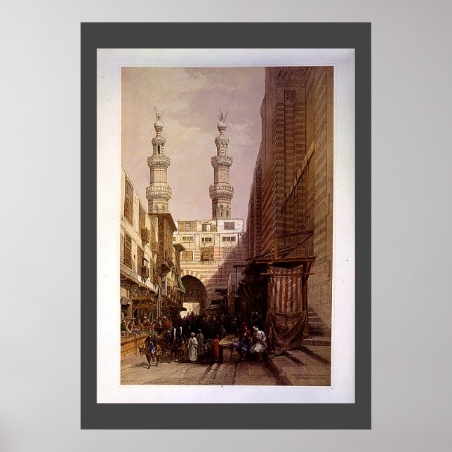 Poster Minaretes e Entrada de Metwaley Roberts/Haghe Art (Frente)