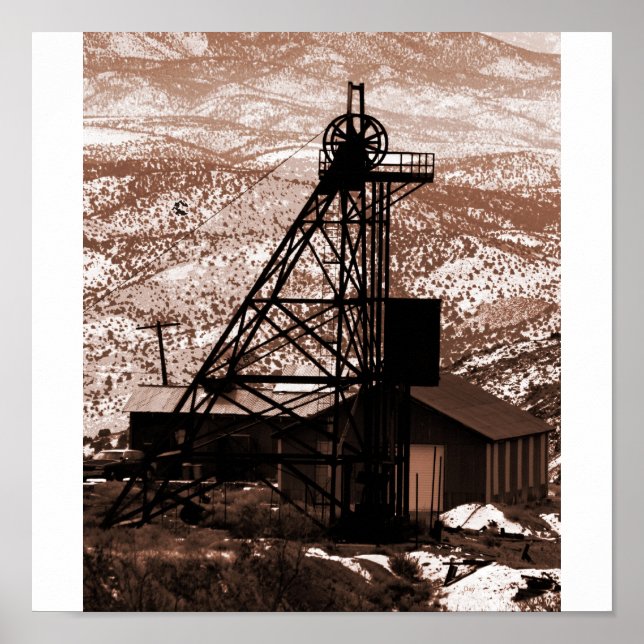 Póster Minas Rig, Dourado Hill, Nevada (Frente)