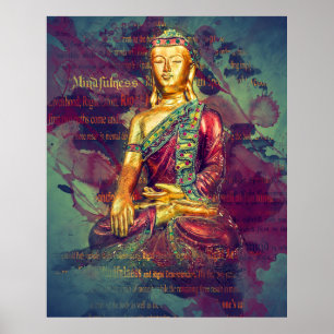 Póster Mindfulness Buddha