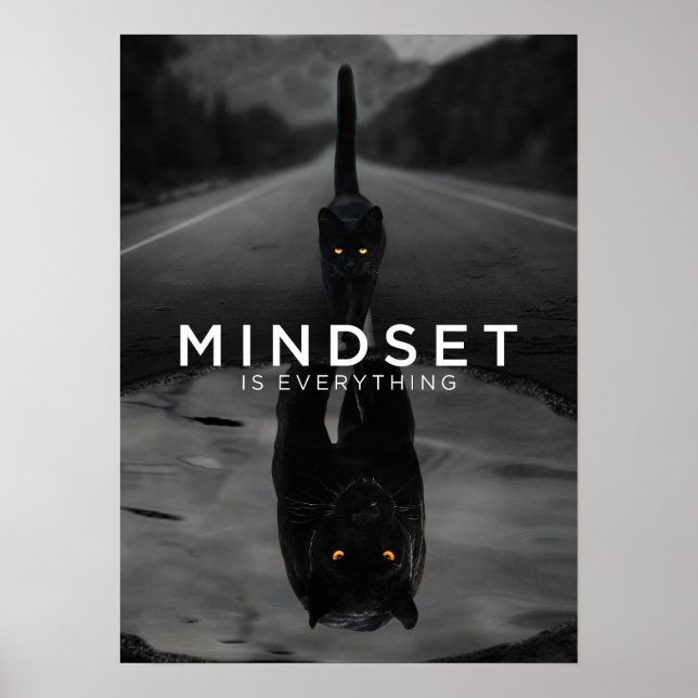 Poster Mindset É Tudo - Água Pantera Negra (Frente)