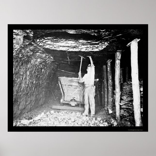 Póster Mineiro de Carvão 1910 (Frente)