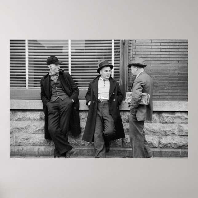 Póster Mineiros desempregados (Frente)