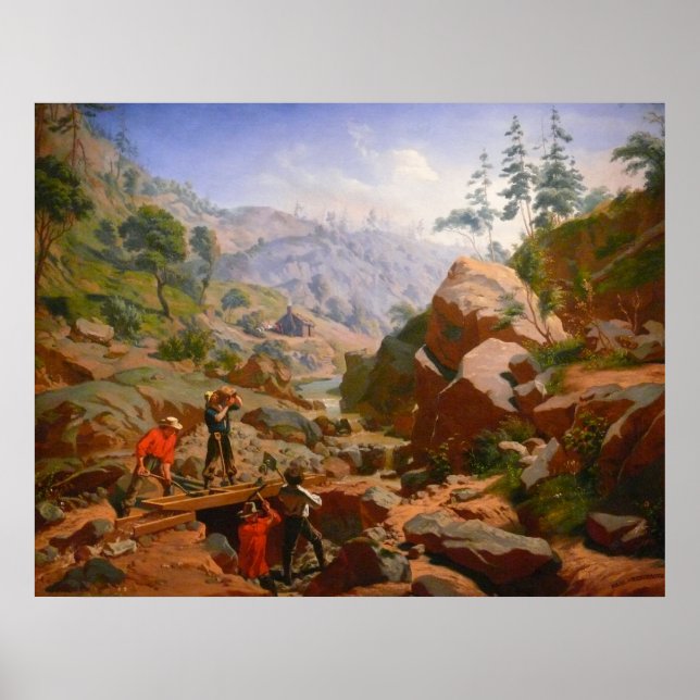 Póster Mineiros nas Sierras - 1851/1852 (Frente)