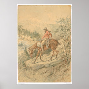 Póster Miner on Horseback (0692A)