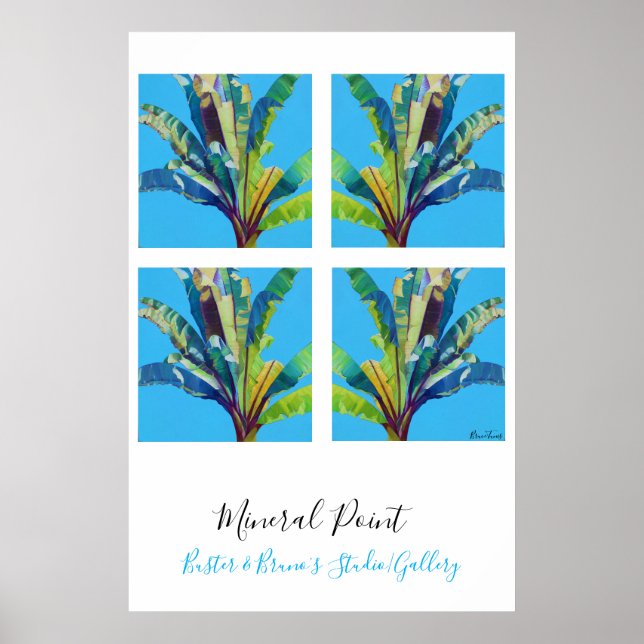 Poster Mineral Point, Red Banana's , de Bruce Tunis (Frente)