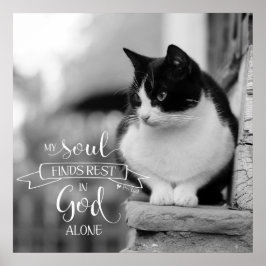 Poster Minha Alma Encontra Descanso - Sl 62:1