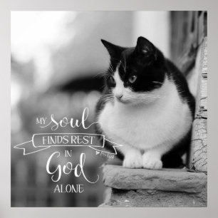 Poster Minha Alma Encontra Descanso - Sl 62:1