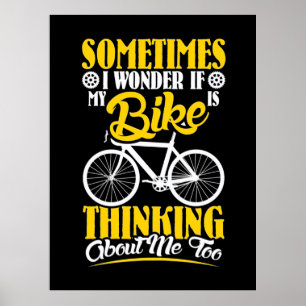Poster Minha Bicicleta Pensando Em Mim
