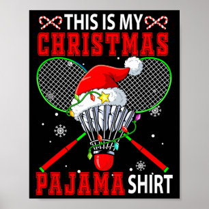 Poster Minha Camisa de Pijama de Natal Equipamento de Bad