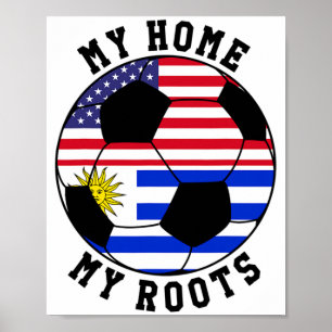 Poster Minha Casa Minhas Raízes Bandeira do Uruguai Camis