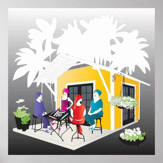 Póster Minha Cottage Mah Jongg (Frente)