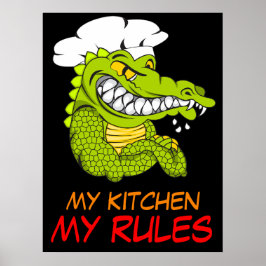 Poster Minha Cozinha Minhas Regras, Chef Jacaré, Esporte 