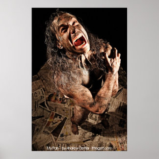 Póster 'Minha dor' - por Andrew Gettler