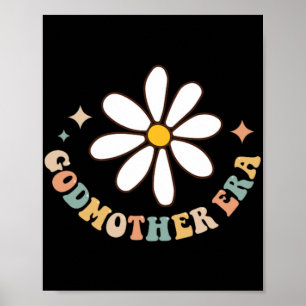 Poster Minha Era da Madrinha Amante Groovy Dia das Mães R