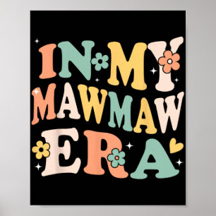 Poster Minha Era da Vovó Engraçada Sarcástica Groovy Retr